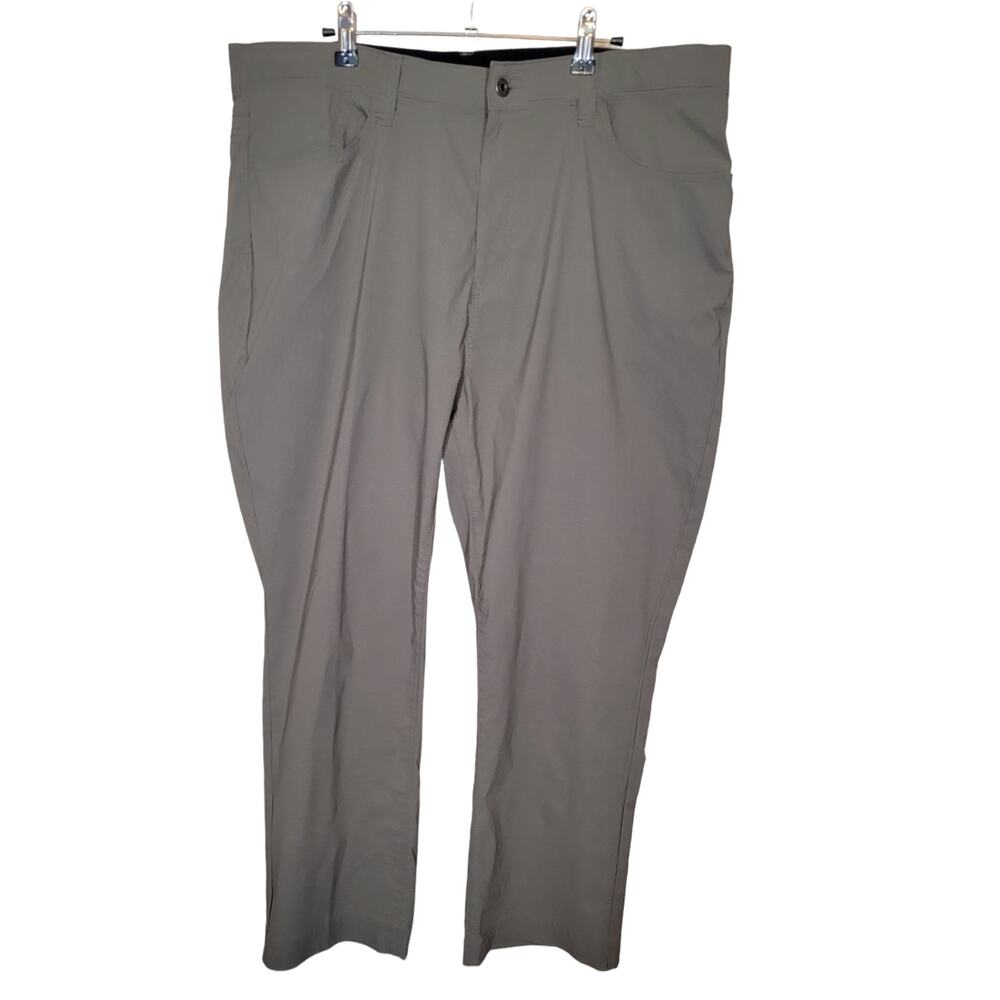 Eddie Bauer Men's Outdoor Pants Pockets Belt Loop Button Closure Green 40x30